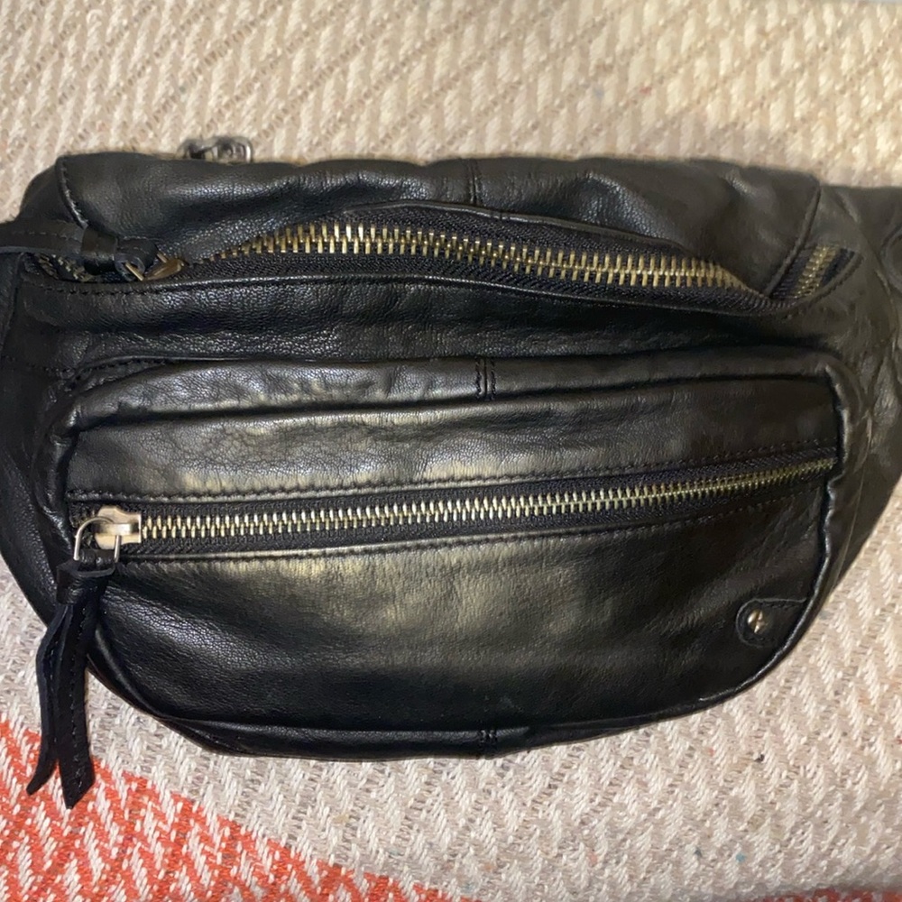 Free People Black Leather Bag
